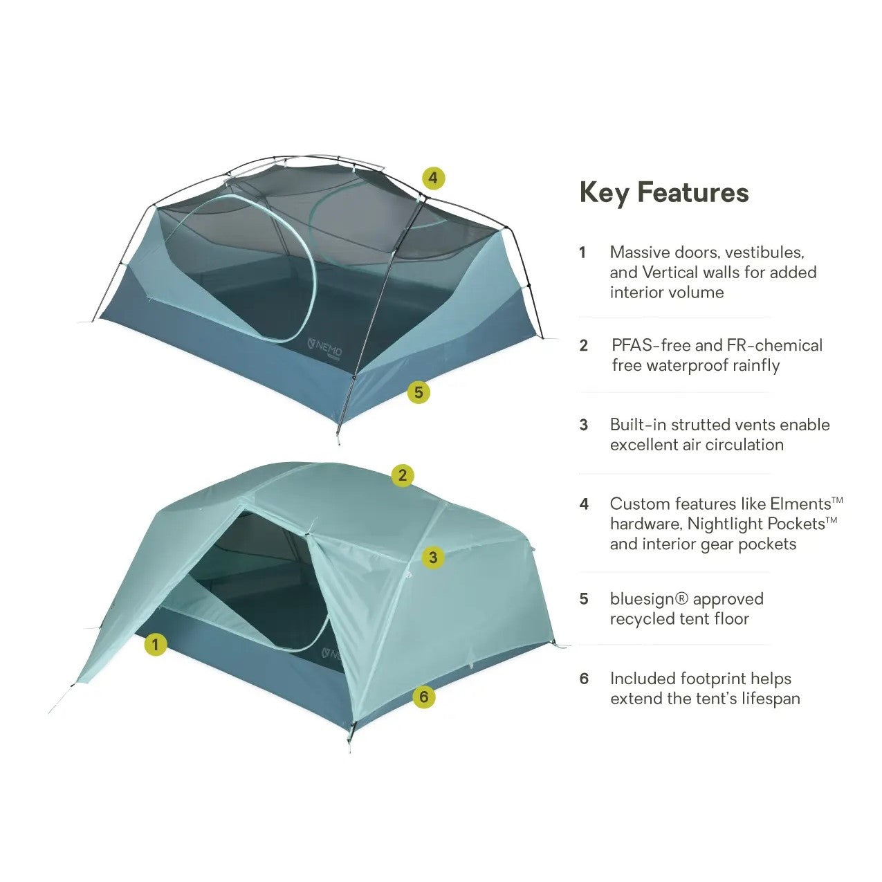 Nemo Aurora 3P Footprint treks with sup tent tents for buy
