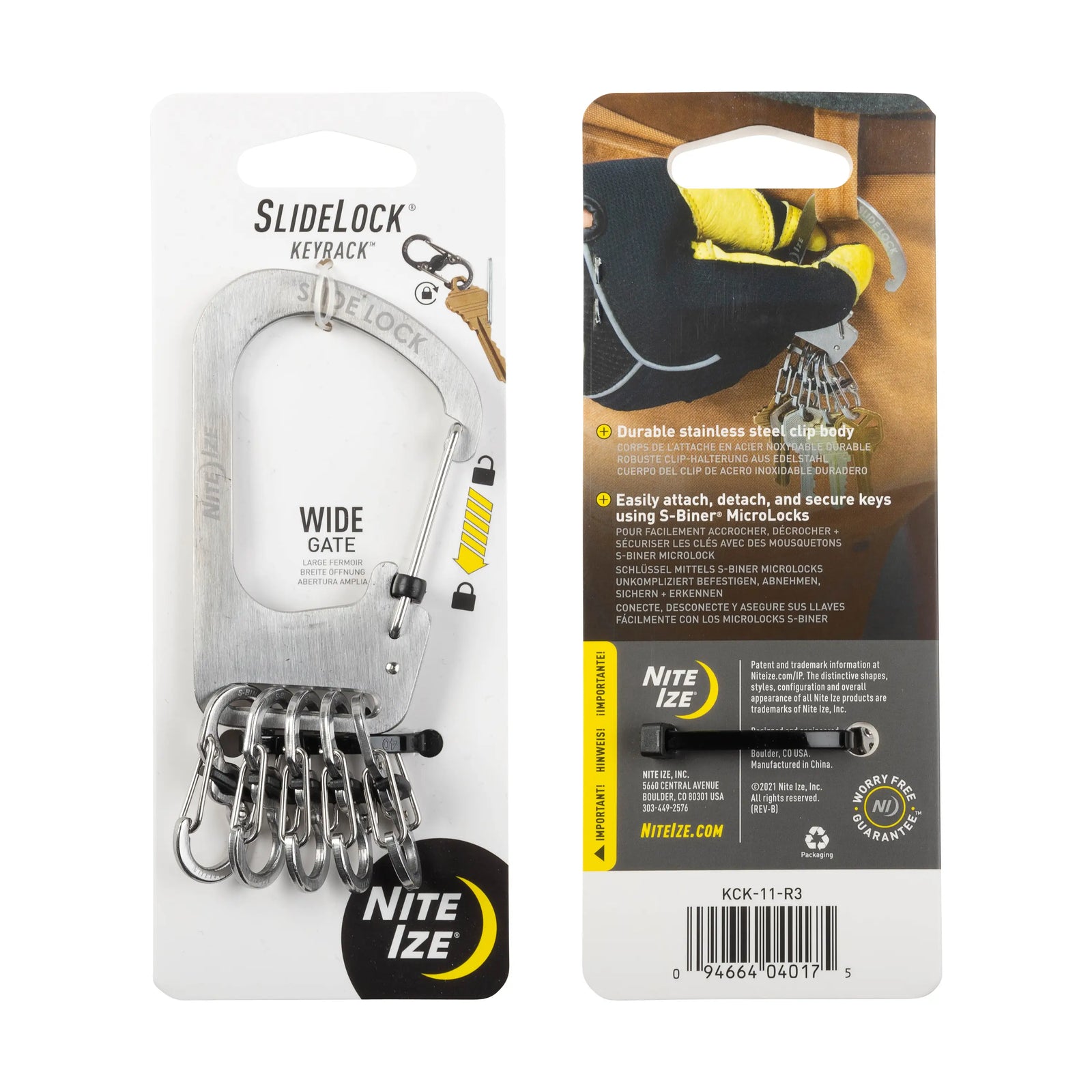 Nite Ize SideLock KeyRack - Stainless Steel