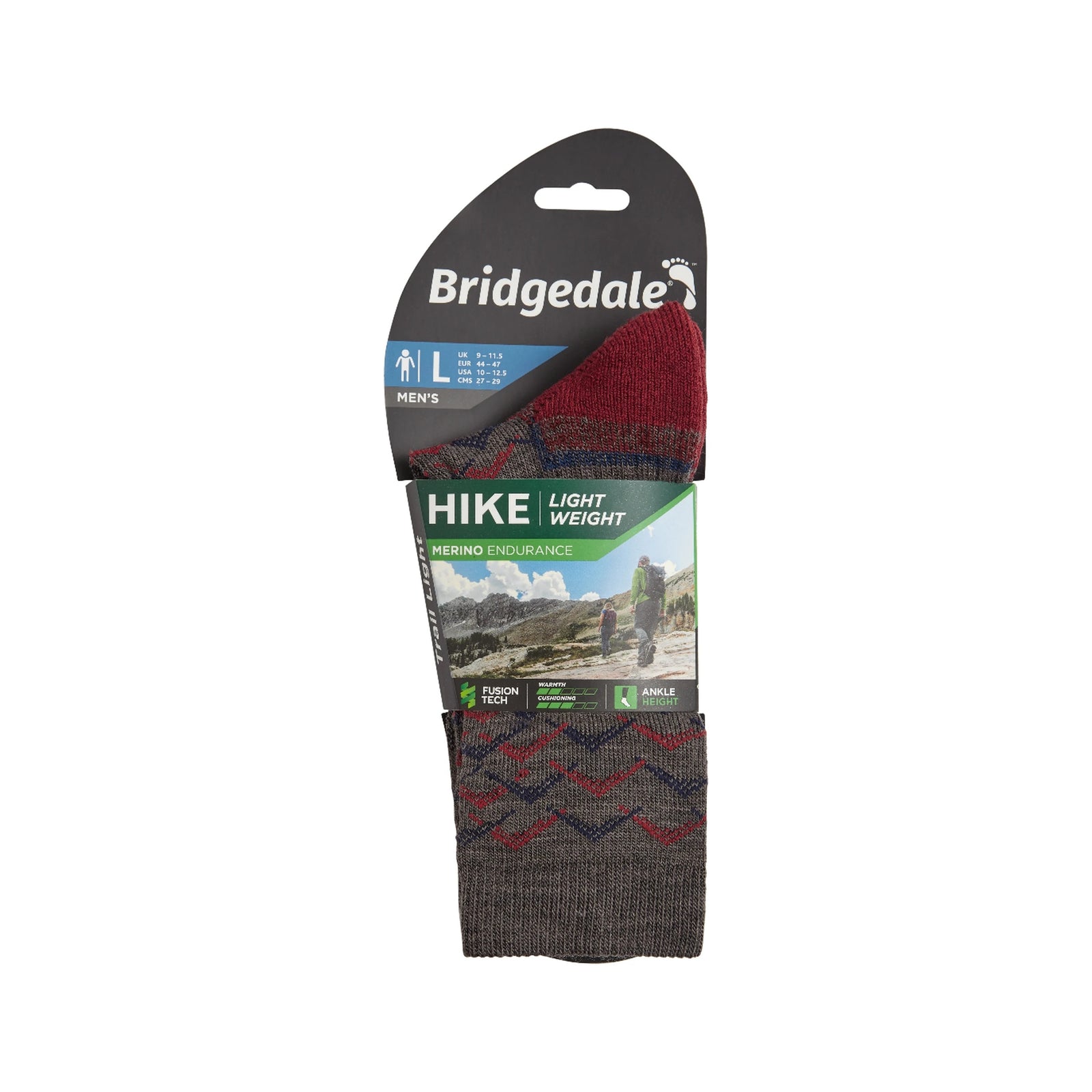 Bridgedale Men's Hike Lightweight Merino Performance - 3/4 Hiking Socks