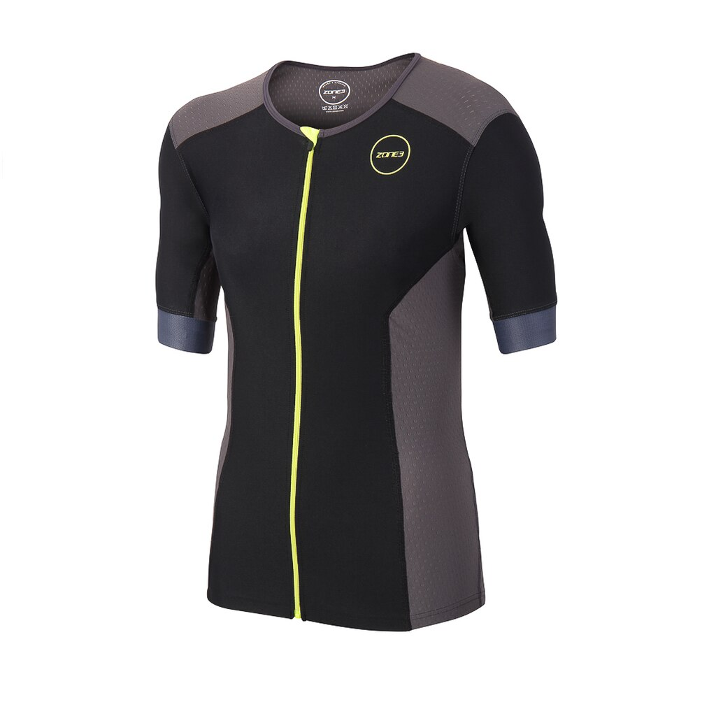 Zone3 Men&#39;s Aquaflo Plus Tri-Top Short-Sleeve